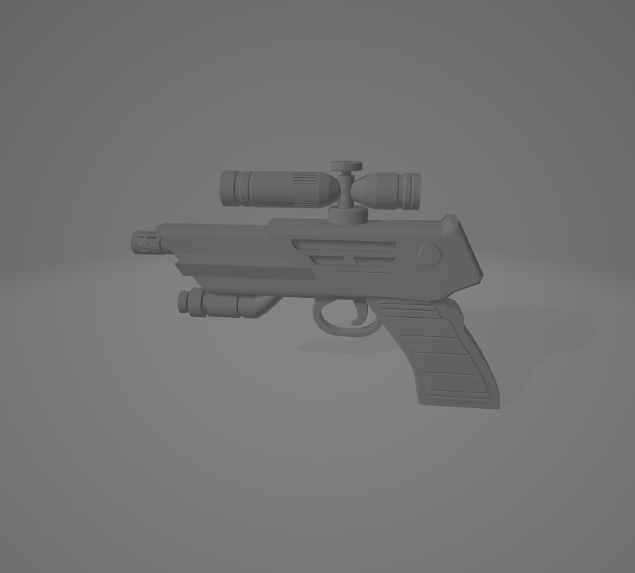 Merr-Sonn Model 80 (Star Wars RPG Gun from the Books) in realistic scale x0.1